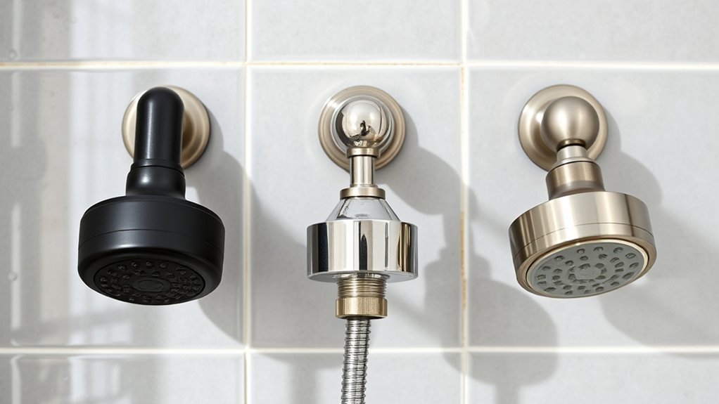 shower head holder compatibility sizes