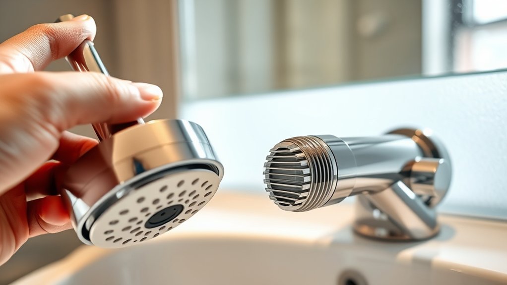shower head won t fit threads arm