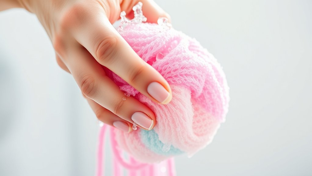 shower loofahs exfoliate and cleanse