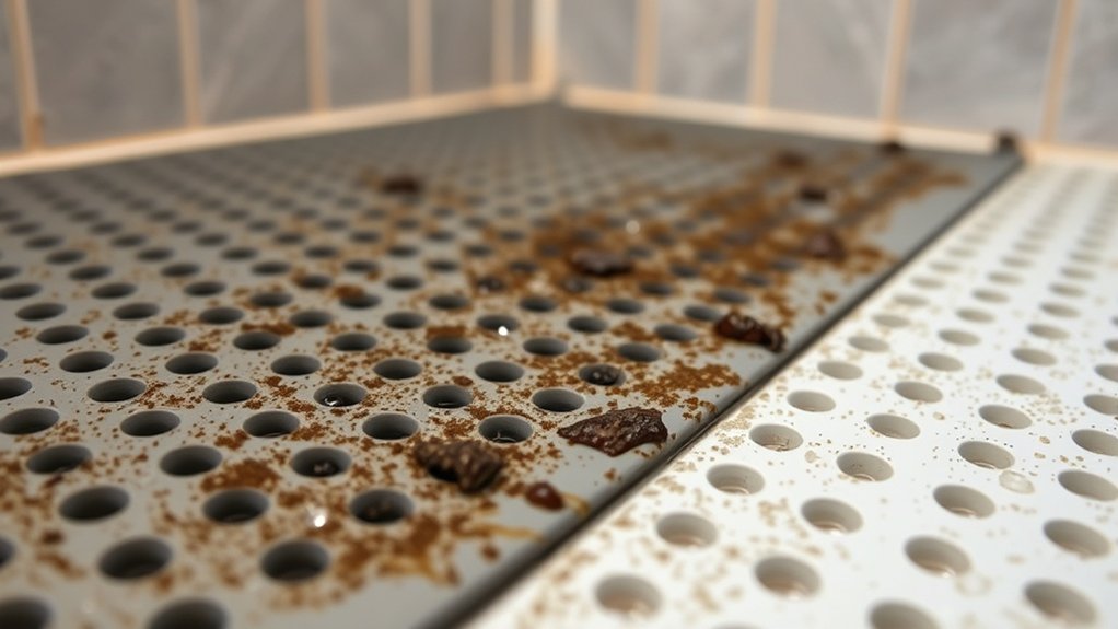 shower mat harboring mold growth