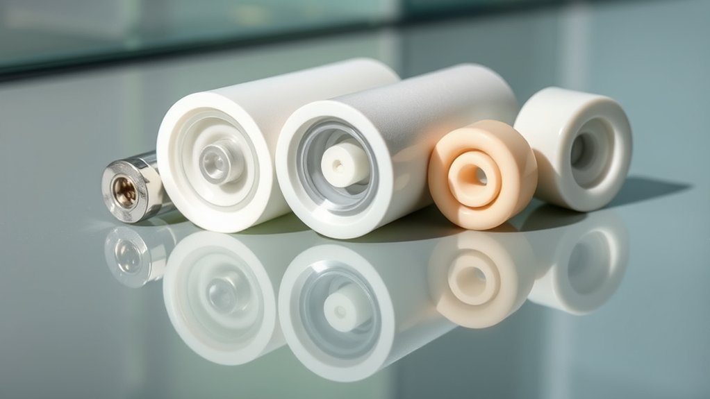 shower roller materials affect performance