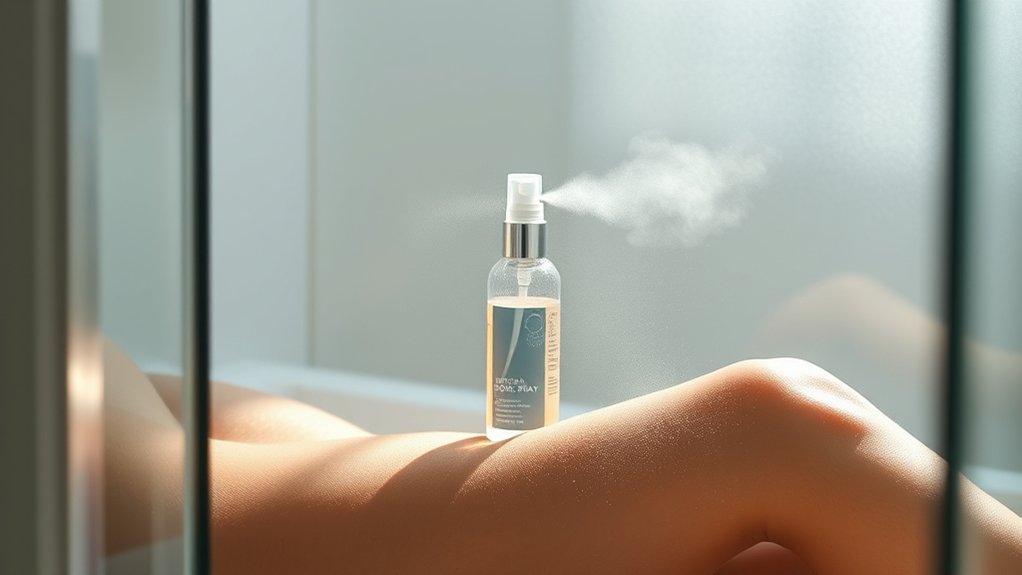 shower sprays hydrate skin relaxatives