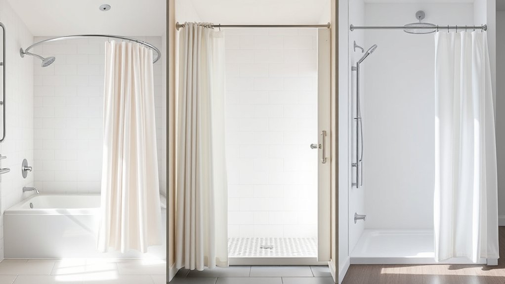 shower style dictates curtain size