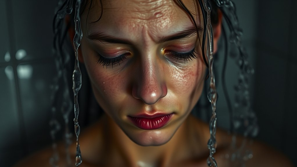 shower tears private emotional relief