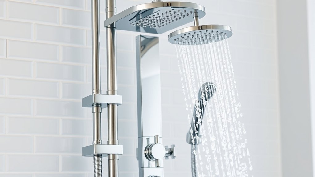 shower towers multifunctional space saving installation considerations