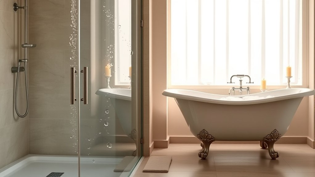 shower vs bath usage differences