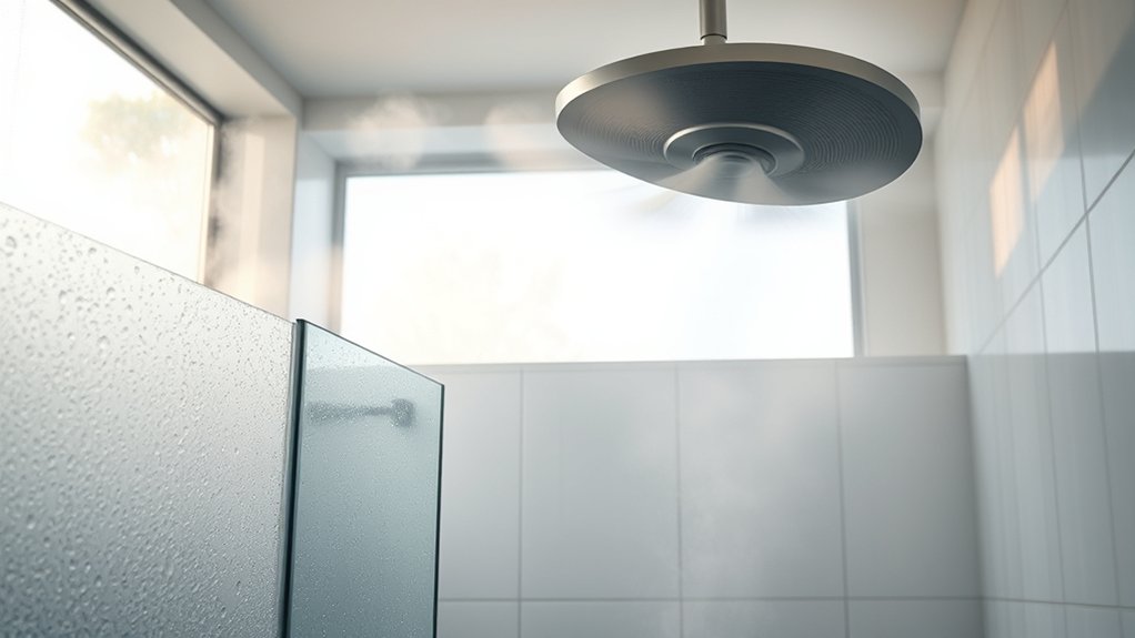showering with the fan on