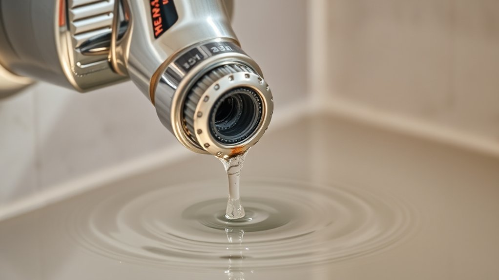 signs of leaking shower cartridge