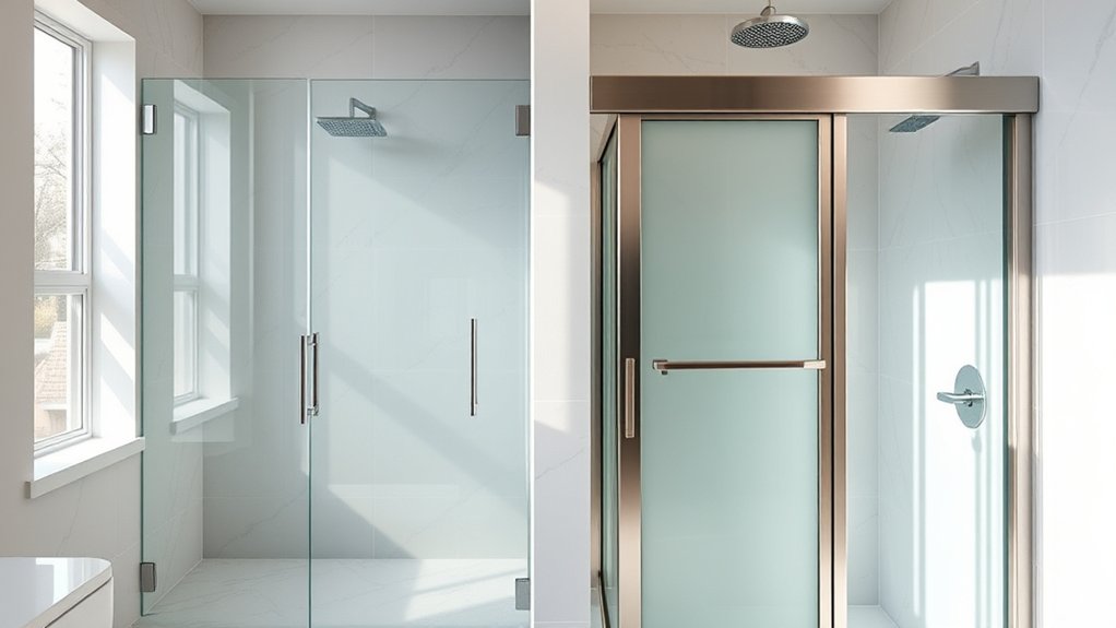 sliding doors vs frameless panels comparison