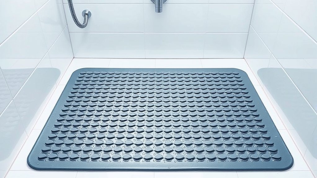 slip resistant secure antimicrobial mats