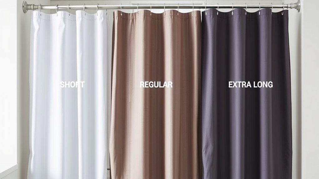 standard 72x72 shower curtain size
