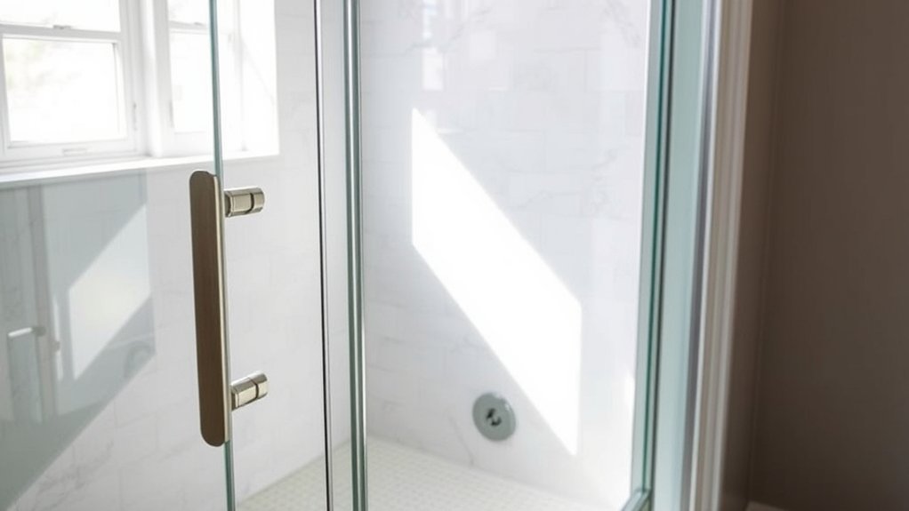 tempered glass slip resistant accessible handles