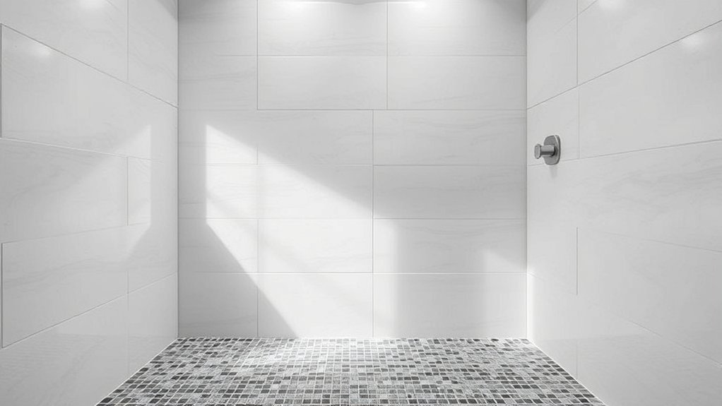 tile size shapes shower practicality and style