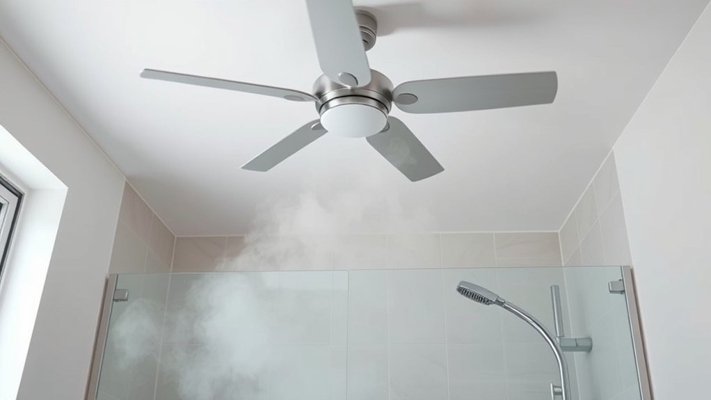 turn on fan during shower