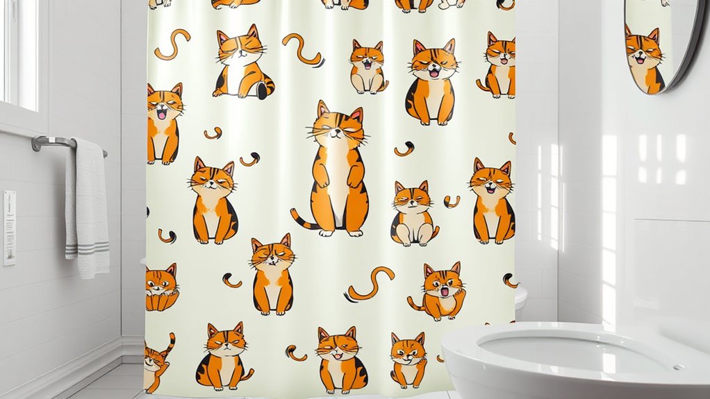 unlikely cat bathroom humor