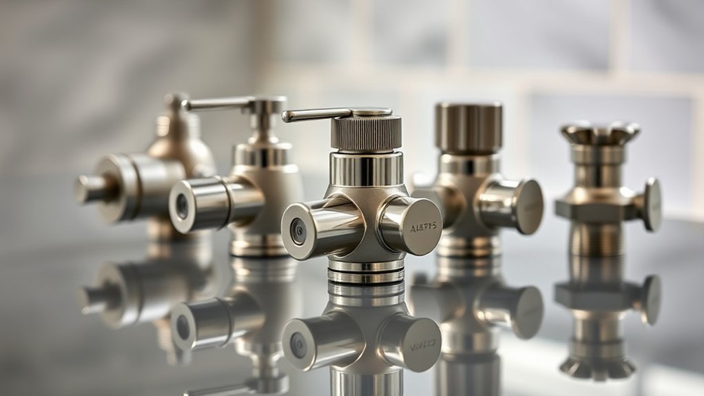varied valve designs sizes